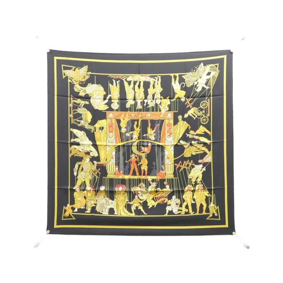 Hermes Hermès LE TEMPS DES MARIONNETTES Carré Scarf - Picture 1 of 4